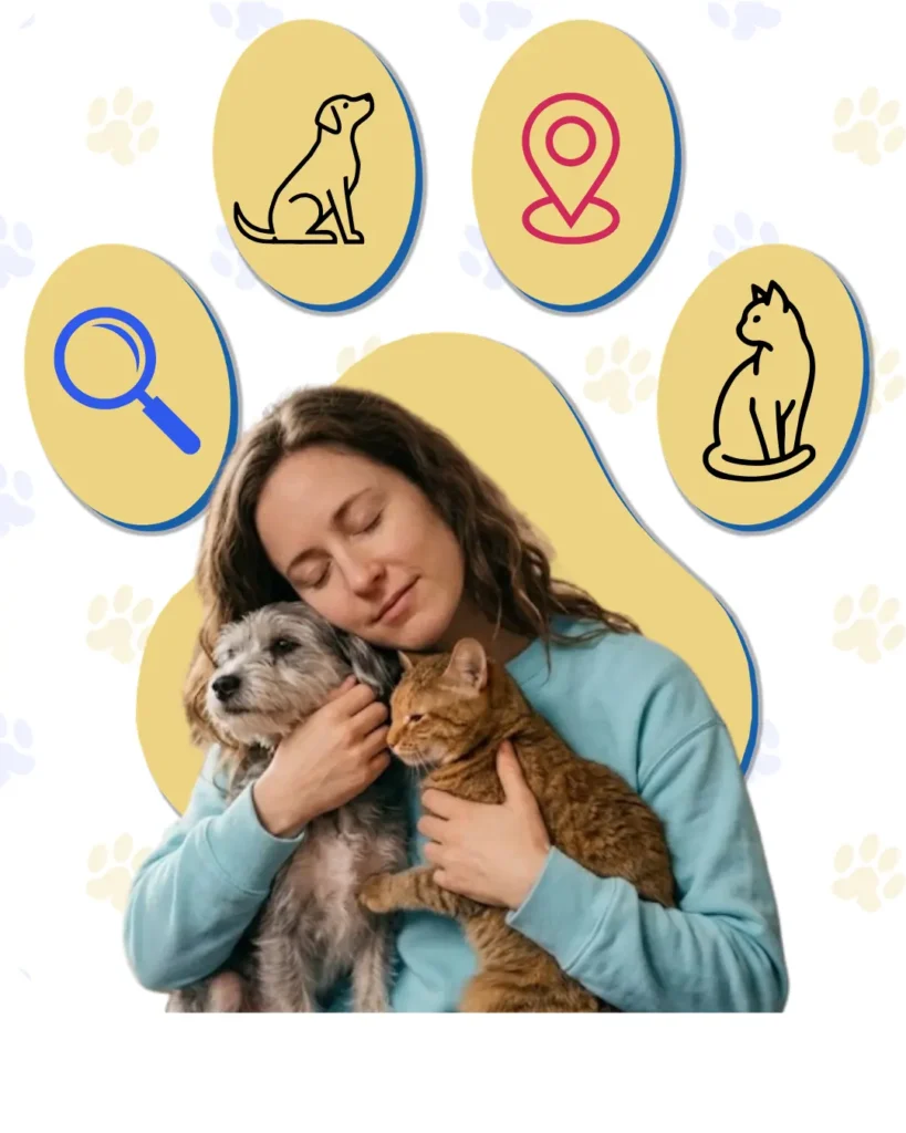 Tutora feliz com seu cachorro reencontrado – Achamos Seu Pet ajuda a encontrar cães e gatos perdidos